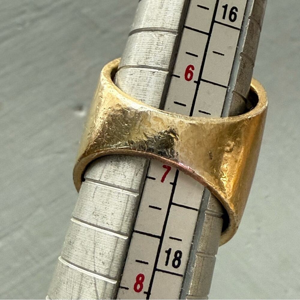Anna Beck 925 Sterling Silver & 18K Gold Plated Ring Size 6.5 - Picture 8 of 10